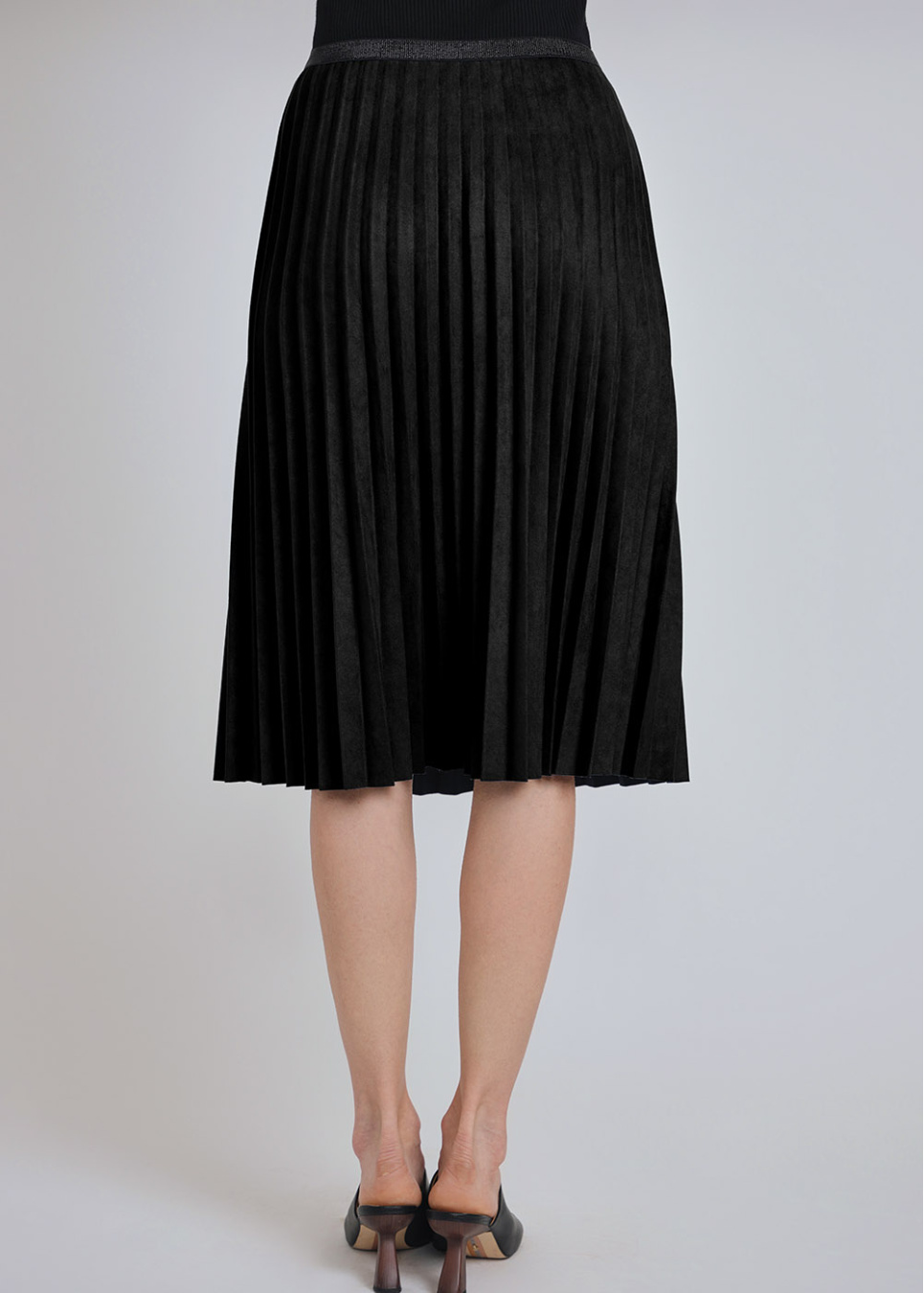 Black Suede Skirt | Modest Women Clothing - YAL New York